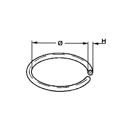 Courroie section ronde 24,0 x 1,5 mm