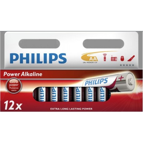 Blister 12 piles AA/LR06 Philips